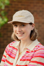 Just Winging It – Embroidered Organic Cotton Cap – Stone